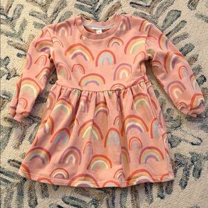 Cat & Jack Pink Dress with Rainbow Design